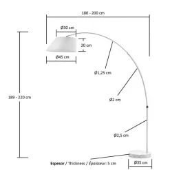 Pharao24 Bogenleuchte Daroncas><noscript><img width=