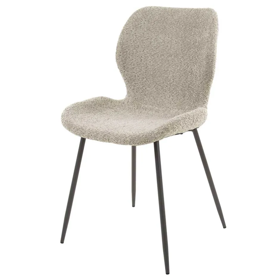 Pharao24 Boucle Esstisch Stühle Leonales> Polsterstühle