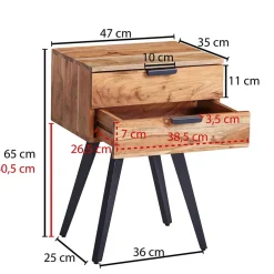 Nachtkommoden|Nachttisch*Pharao24 Boxbett Nachttisch Kali
