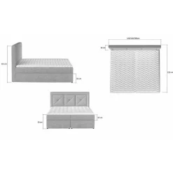 Funktionsbetten|Schubkastenbetten*Pharao24 Boxbett Rubrina