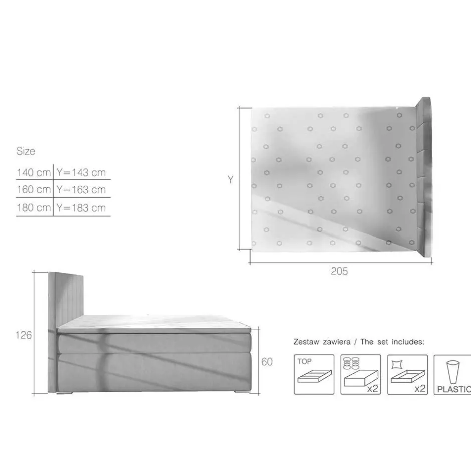 Funktionsbetten|Schubkastenbetten*Pharao24 Boxspringbett Arturus