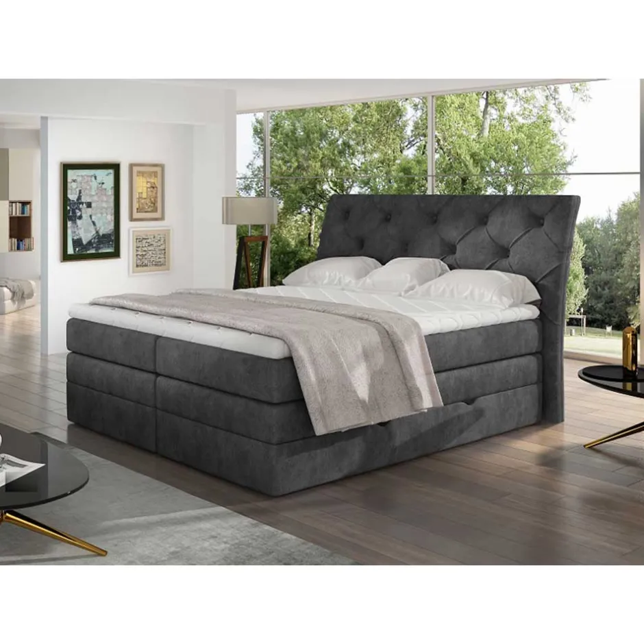 Pharao24 Boxspringbett Porecca> Funktionsbetten|Schubkastenbetten