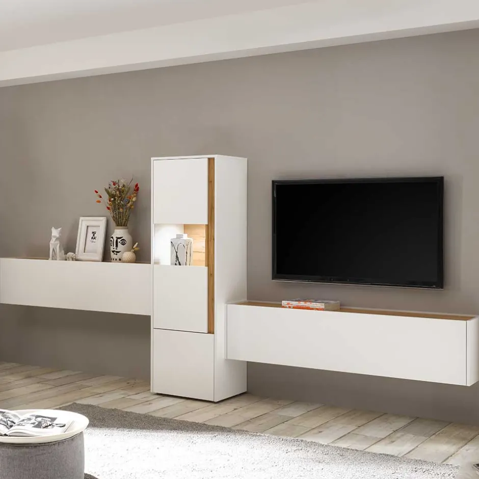 Pharao24 Breite Wohnwand Rascian> Moderne Wohnwände|Wohnwand 350 Cm