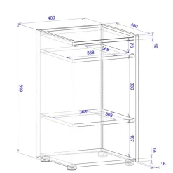 Standregale|Aktenregale*Pharao24 Büro Aktenregal klein Rascian