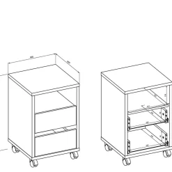 Pharao24 Büro Rollcontainer Candura><noscript><img width=