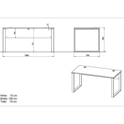 Büromöbel Sets*Pharao24 Büroausstattung Nastia