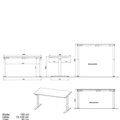 Büromöbel Sets*Pharao24 Büromöbel modern Abby