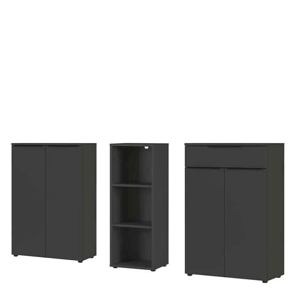 Büromöbel Sets*Pharao24 Büromöbel Set dreiteilig Abby