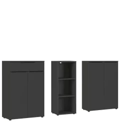 Büromöbel Sets*Pharao24 Büromöbel Set dreiteilig Abby