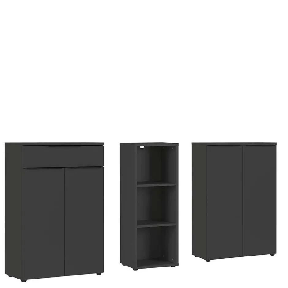 Büromöbel Sets*Pharao24 Büromöbel Set dreiteilig Abby