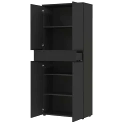 Pharao24 Büromöbel Set dunkelgrau Abby><noscript><img width=