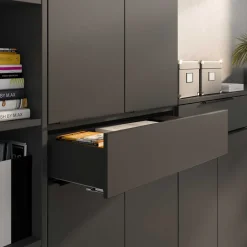 Pharao24 Büromöbel Set dunkelgrau Abby><noscript><img width=