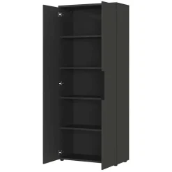 Pharao24 Büromöbel Set dunkelgrau Abby><noscript><img width=