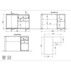 Büromöbel Sets*Pharao24 Büromöbel Set Nastia