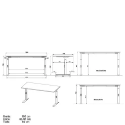 Büromöbel Sets*Pharao24 Büromöbel weiss Kalastania
