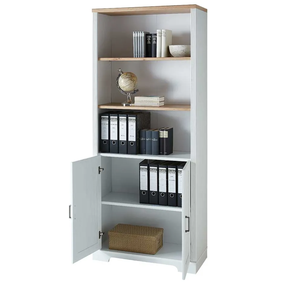 Regalschränke|Aktenregale*Pharao24 Büroregal Landhaus Stil Morelia