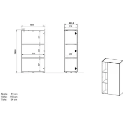Büroschränke|Aktenschränke*Pharao24 Büroschrank Liadoras