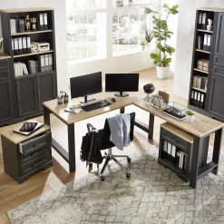 Schreibtische*Pharao24 Büroschreibtisch Set Luoton