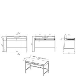 Massivholztische|Computertische*Pharao24 Bürotisch Koropi