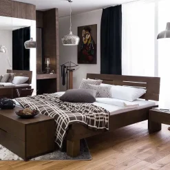 Doppelbetten|Massivholzbetten*Pharao24 Buchebett Akona