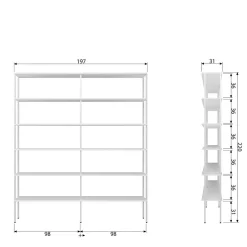 Massivholzregale|Wohnzimmerregale*Pharao24 Buchregal Gaderon