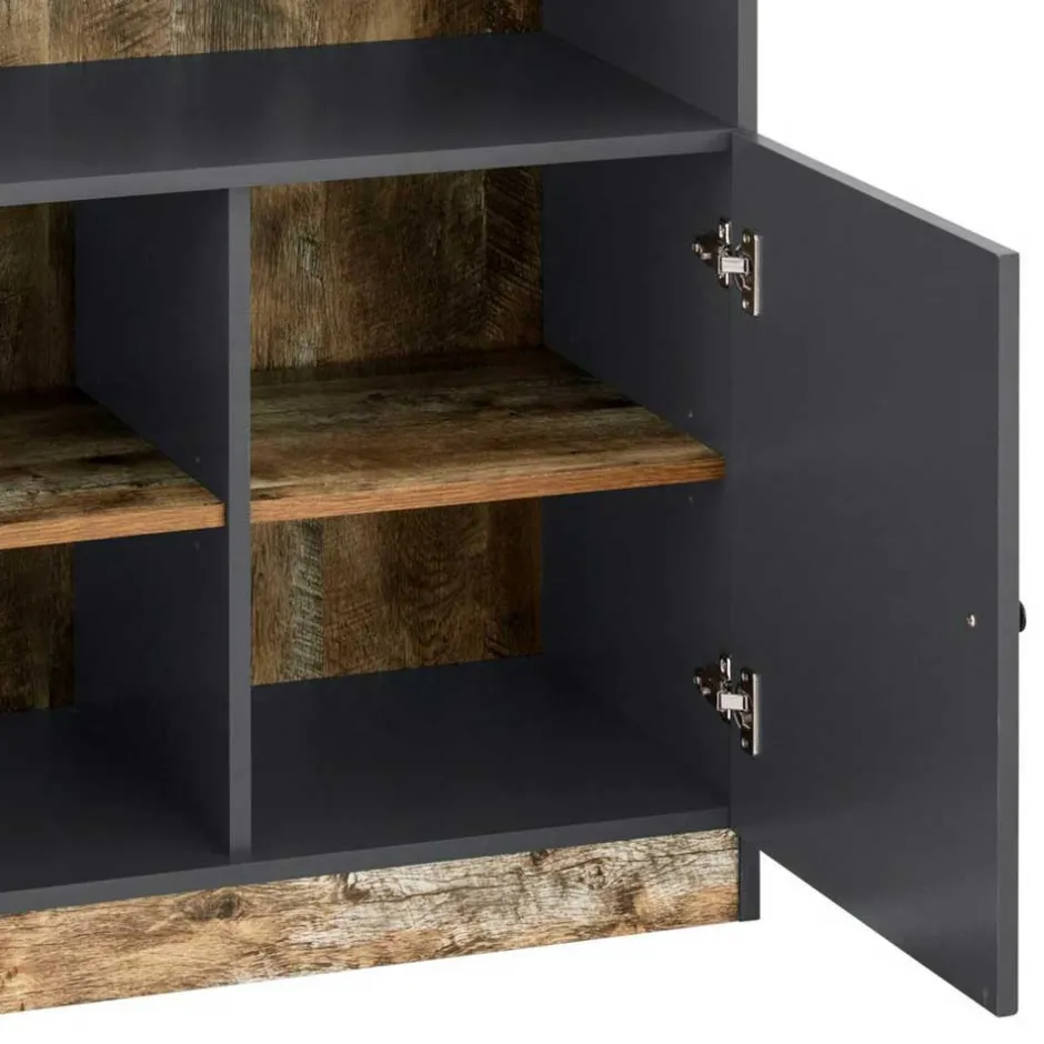 Wohnzimmerregale|Standregale*Pharao24 Buchregal mit Türen Kanama