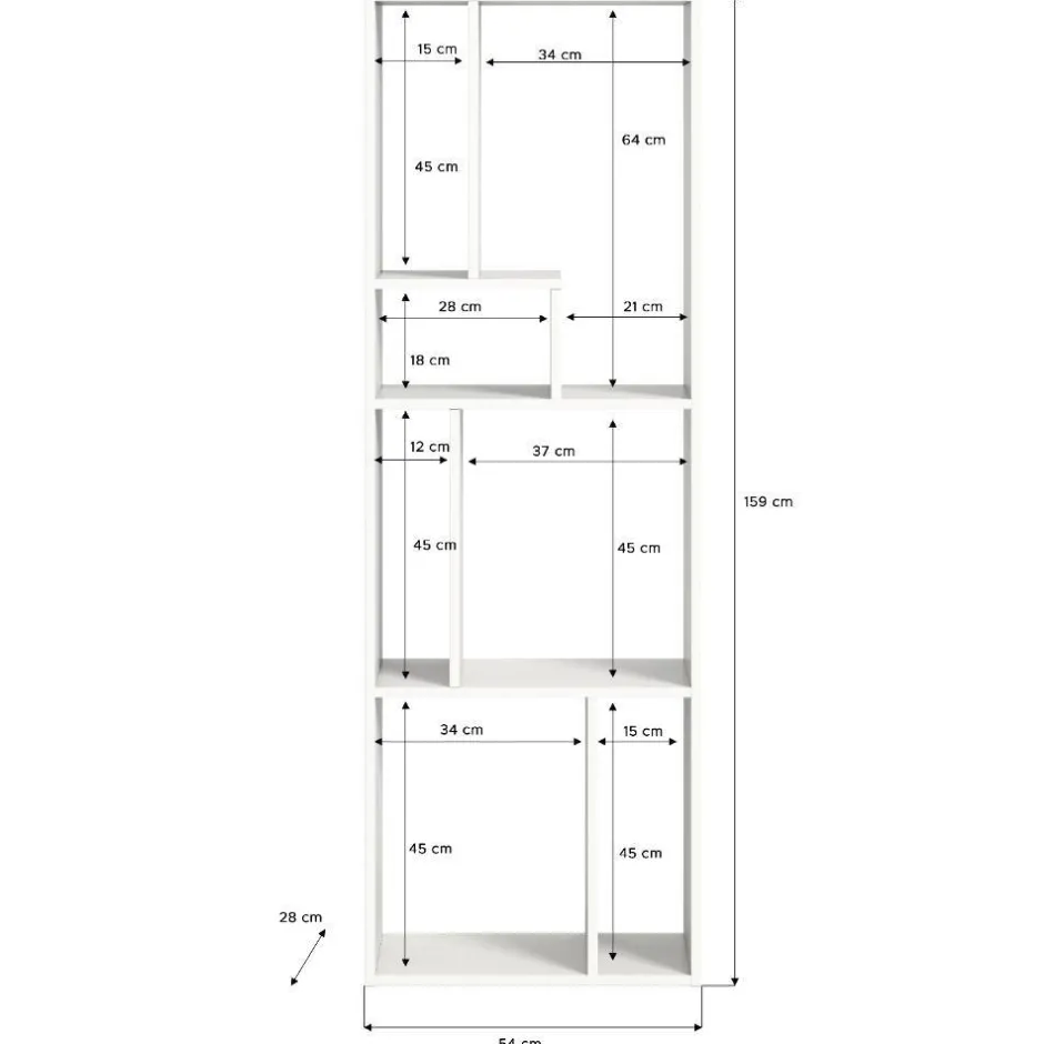 Bücherregale*Pharao24 Buchregal Roscha
