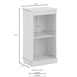 Wohnzimmerregale|Massivholzregale*Pharao24 Buchregal Sydney