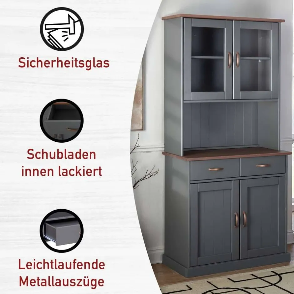 Pharao24 Bufettschrank Tibiun> Massivholz Schränke|Anrichten