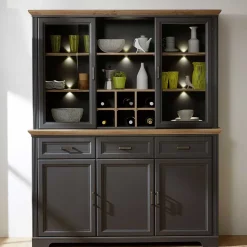 Anrichten|Buffetschränke*Pharao24 Buffet Vitrine Valgura