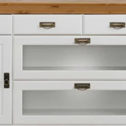 Wohnzimmervitrinen|Massivholz Schränke*Pharao24 Buffetschrank Esszimmer Rasnov