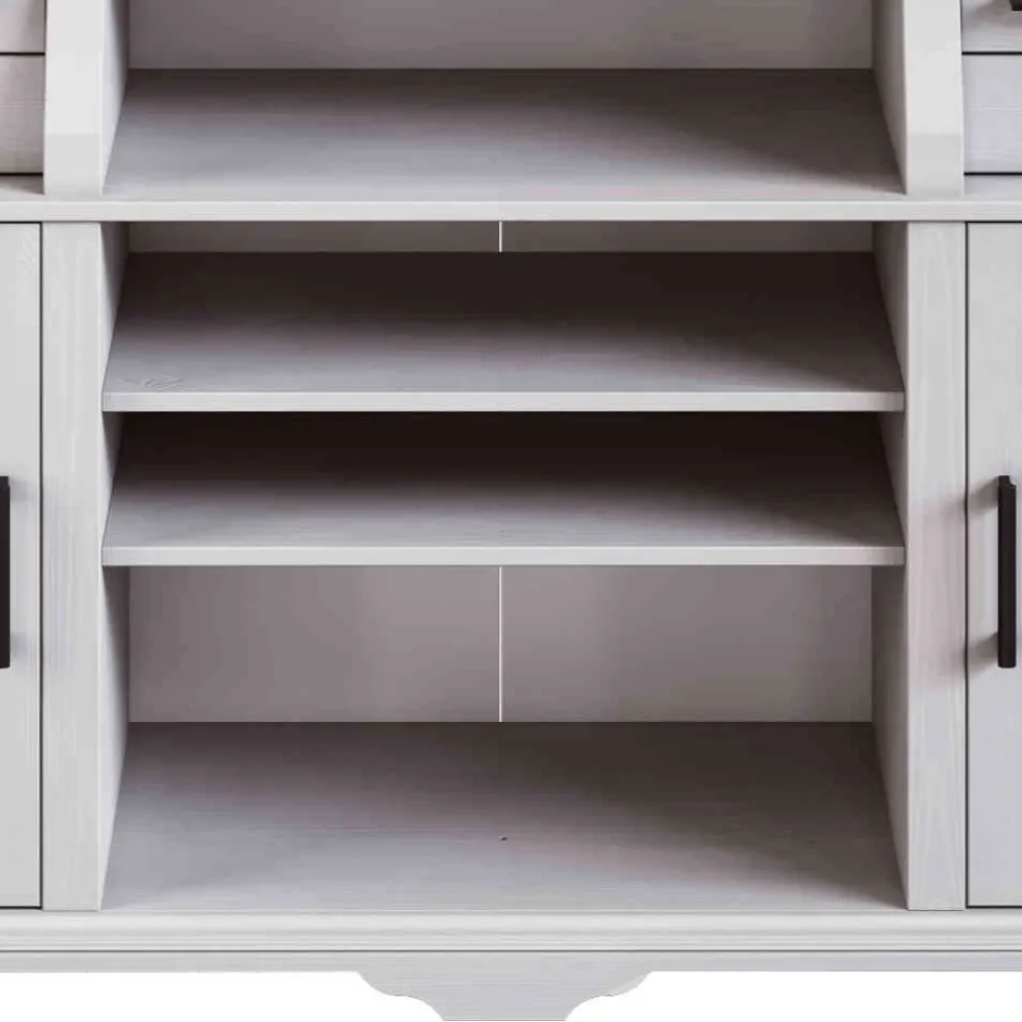 Massivholz Schränke|Anrichten*Pharao24 Buffetvitrine Jefferson