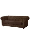 3 Sitzer Sofa*Pharao24 Chesterfield Couch Lioberta