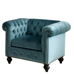 Pharao24 Chesterfield Sessel Sinkala> Polstermöbel|Wohnzimmer Sessel