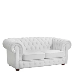 Polstermöbel|Wohnzimmercouch*Pharao24 Chesterfield Zweier Sofa Jymm