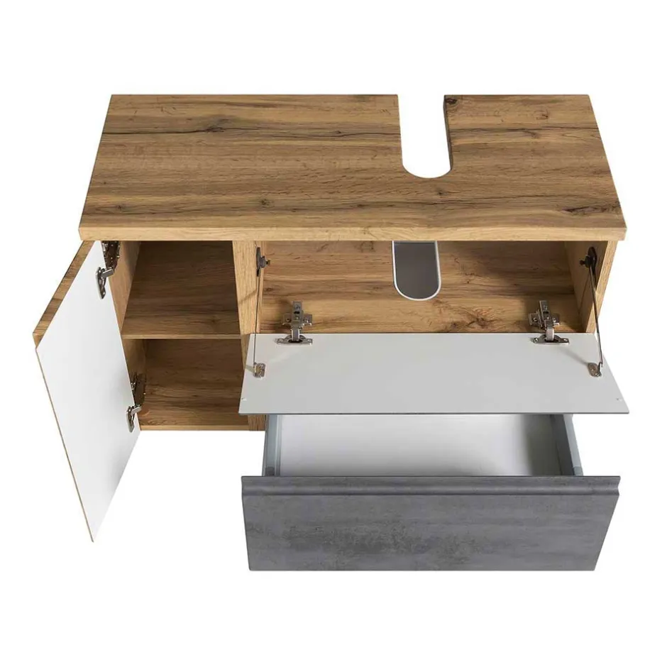 Waschbeckenunterschränke|Bad Unterschränke*Pharao24 85cm Waschtisch Tagma