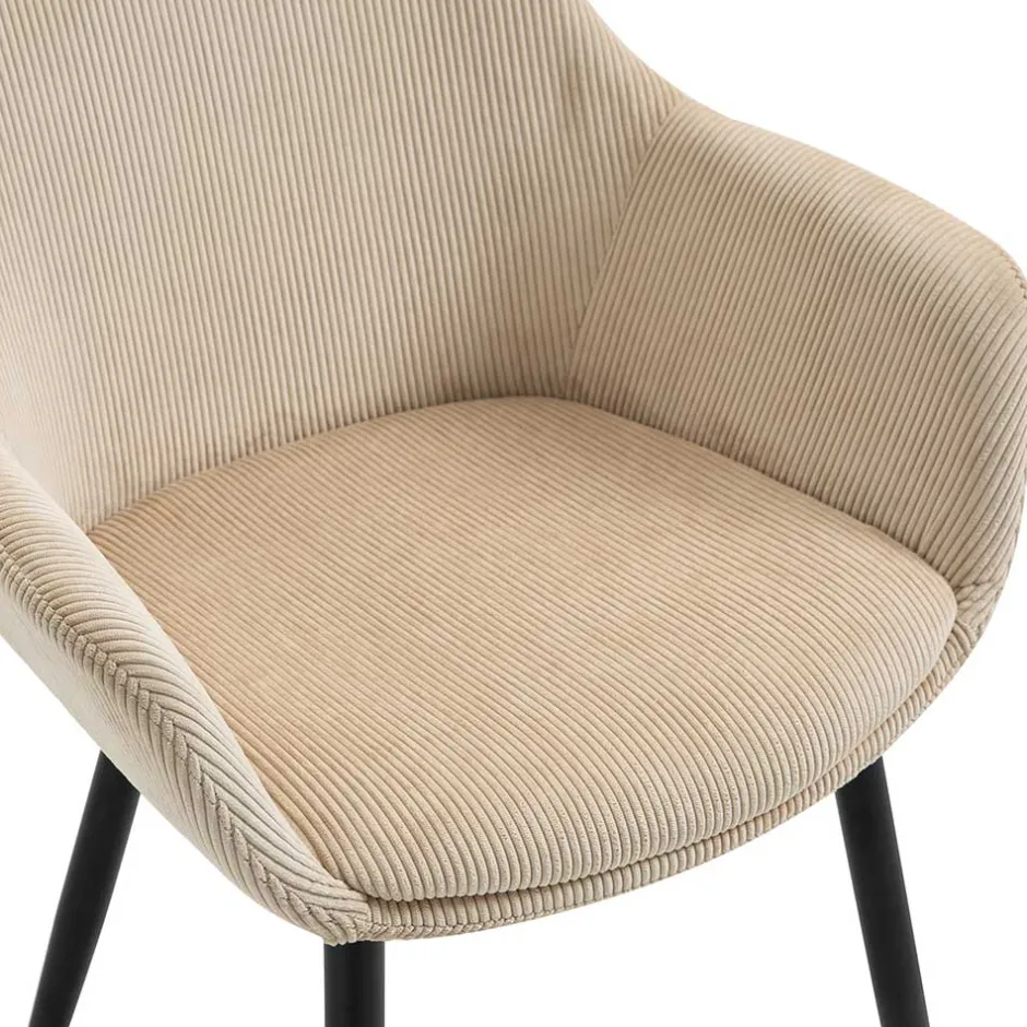 Pharao24 Cord Armlehner Simple> Küchenstühle|Esszimmerstühle