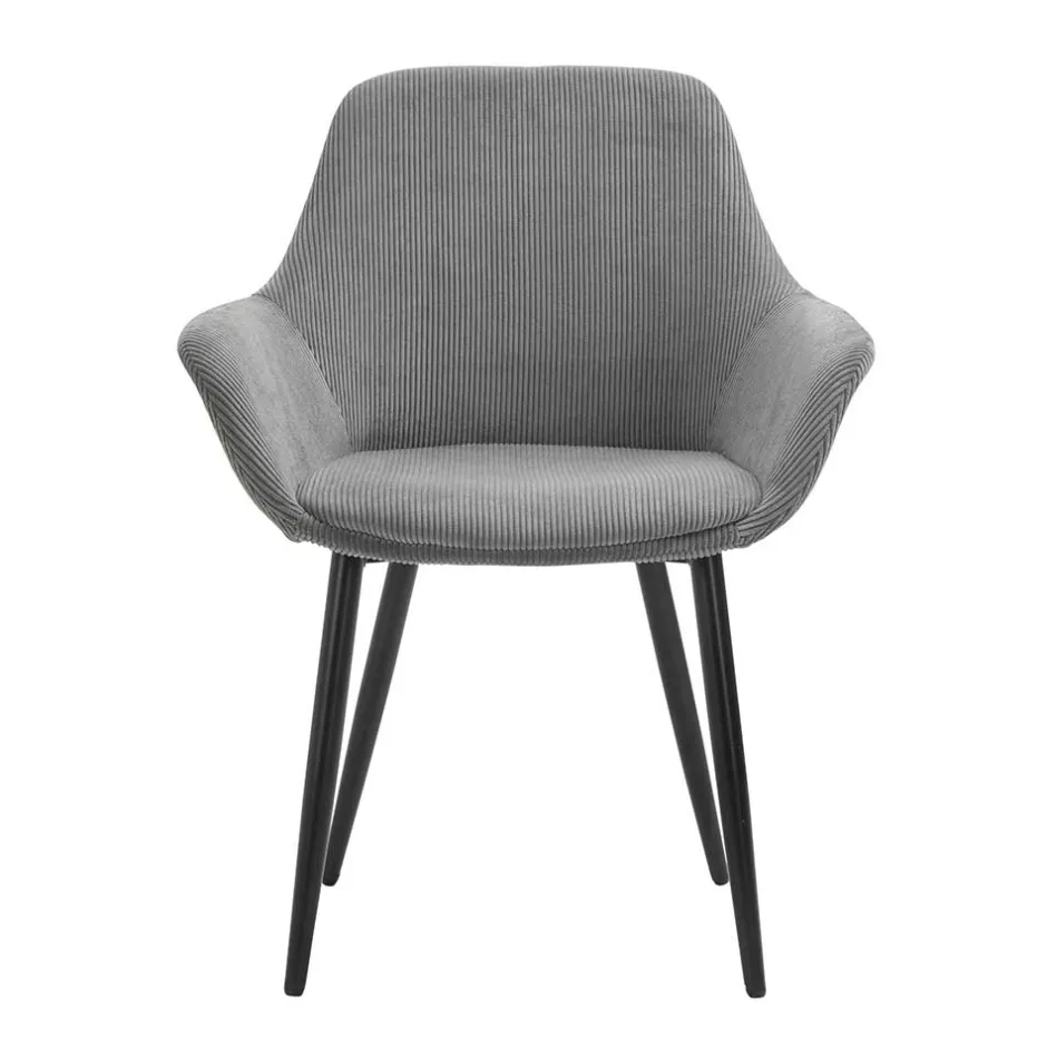 Pharao24 Cord Polsterstühle Monika> Armlehnstühle