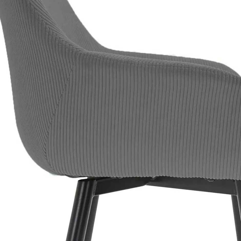 Pharao24 Cord Polsterstühle Monika> Armlehnstühle