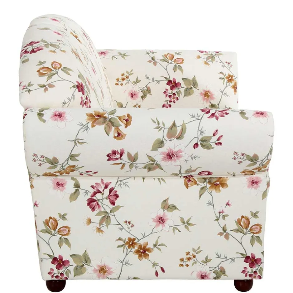 Pharao24 Couch mit Blumenmuster Isner> Polstermöbel|Wohnzimmercouch