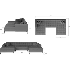 Wohnlandschaften|Ecksofas*Pharao24 Couchlandschaft Brusetta