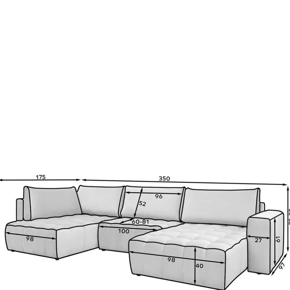 Wohnlandschaften|Ecksofas*Pharao24 Couchlandschaft Maxi
