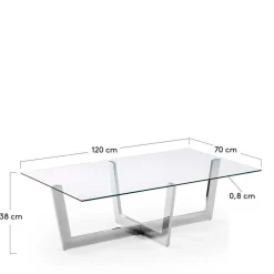 Glastische*Pharao24 Couchtisch Brosia