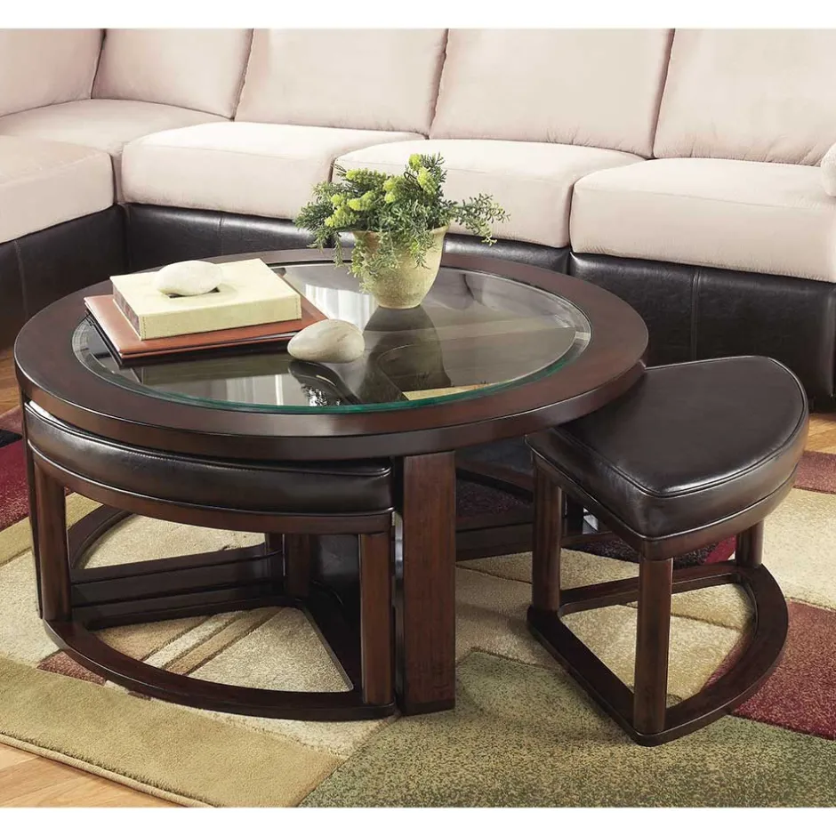 Tisch Mit Stühlen|Esszimmer Sets*Pharao24 Couchtisch mit Hockern Racadia