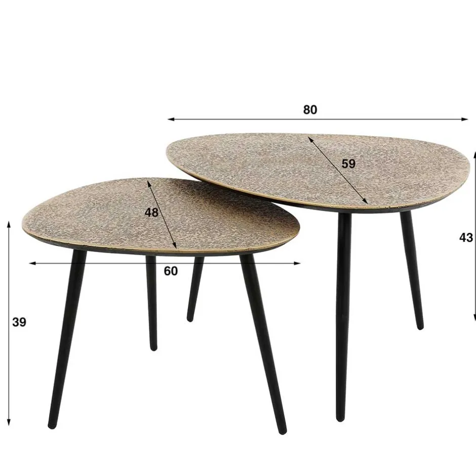 Beistelltische|Couchtische*Pharao24 Couchtisch Set Gabela