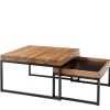 Wohnzimmertisch|Massivholztische*Pharao24 Couchtisch Set Isola