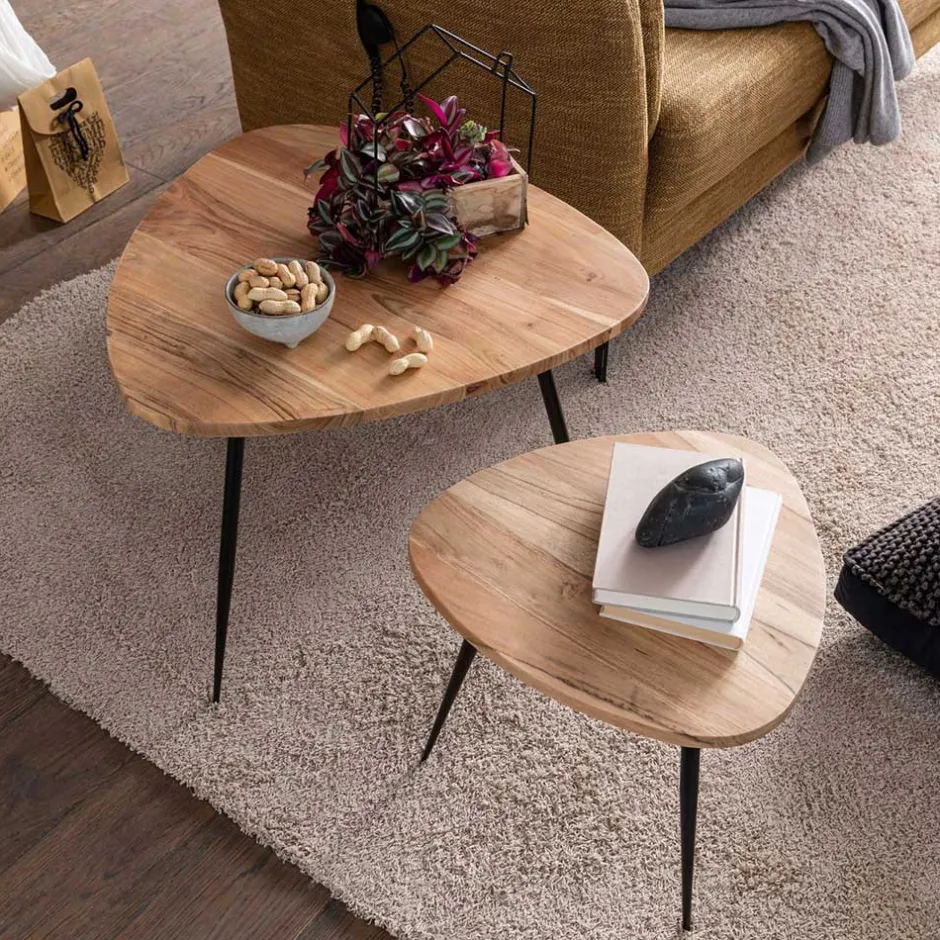 Pharao24 Couchtisch Set Myronna> Beistelltische|Couchtische