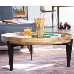 Massivholztische|Wohnzimmertisch*Pharao24 Couchtisch Slavrio