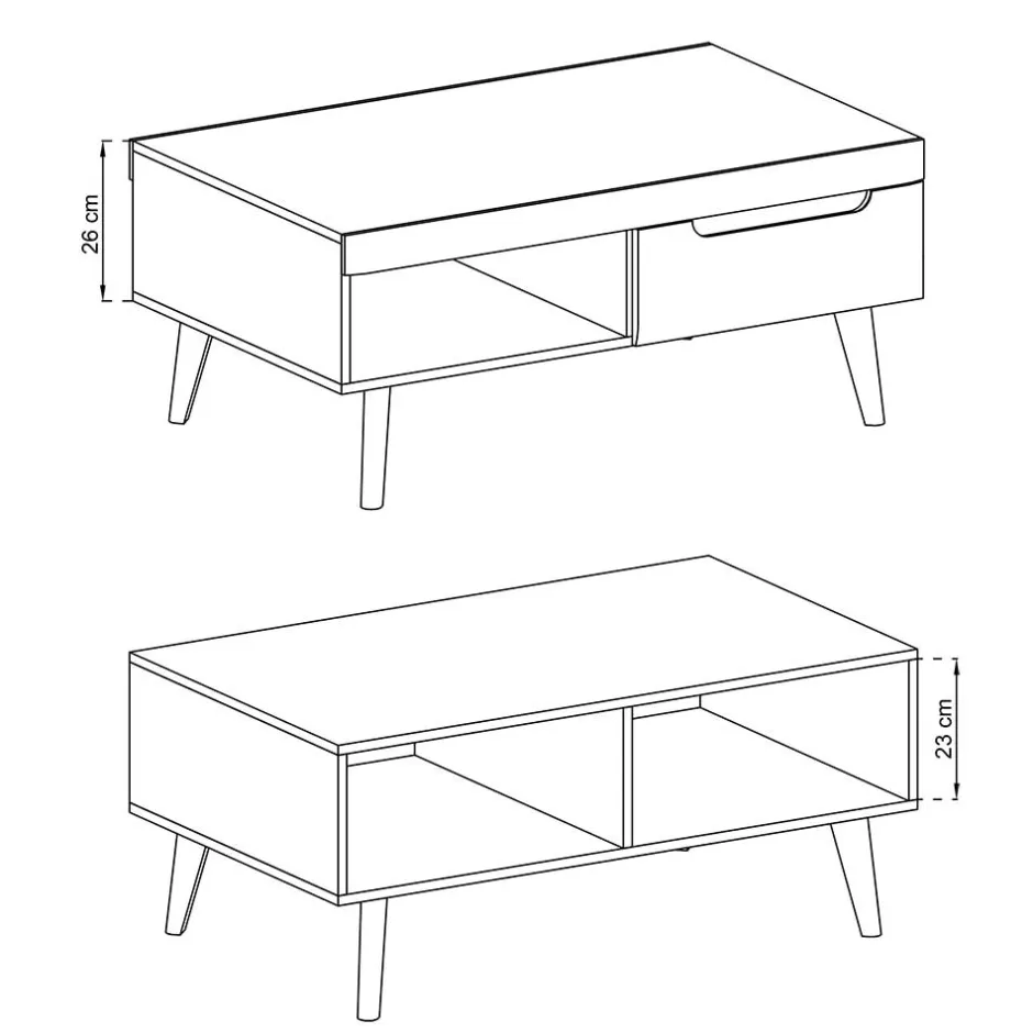 Wohnzimmertisch|Couchtische*Pharao24 Couchtisch Tomya