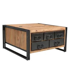 Truhen*Pharao24 Couchtisch Truhe India